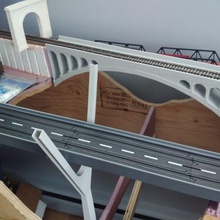 ho scale double arch train bridge various bridge ho trains hobby
