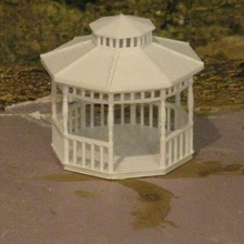 ho scale gazebo buildings_structures 3d print model - Mito3D