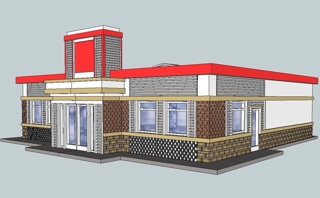 ho escala gus cena wisconsin arquitectura edificios estructuras casa 3d print model - Mito3D