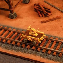 ho escala de la bomba mano del coche juego el modelo tren los trenes 3d print model - Mito3D
