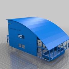 ho ölçekli sağlık kulübü, spa mimarlık bina bannantyne model tren 3d print model - Mito3D