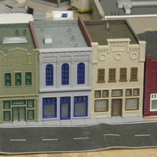 ho scale main street architecture buildings structures 3d print model - Mito3D