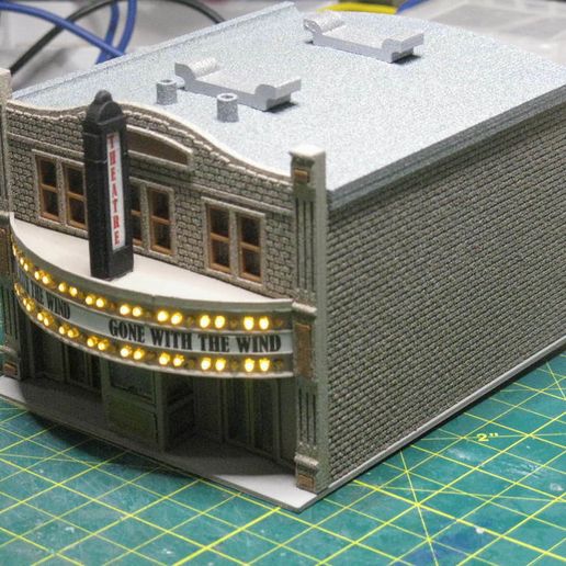échelle principale rue théâtre architecture bâtiments structures 3D print model - Mito3D