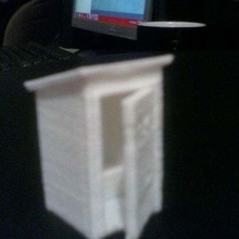 scala latrina architettura modello treni edificio passatempo 3d print model - Mito3D
