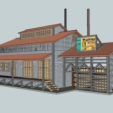 ho scale pickle factory architecture buildings structures 3d print model - Mito3D