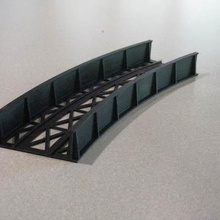 ho escala de 22 raio curva da ponte arquitetura estruturas edifícios 3d print model - Mito3D