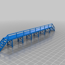 échelle chemin fer ouvriers Plate forme architecture accessoires bâtiments structures 3d print model - Mito3D