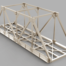 ho escala puente del ferrocarril de la arquitectura los edificios estructuras trenes modelo 3d print model - Mito3D