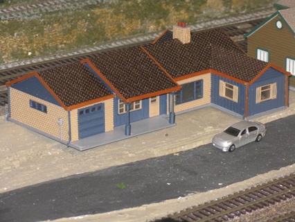 ho scale ranch house buildings structures achitecture 3d print model - Mito3D