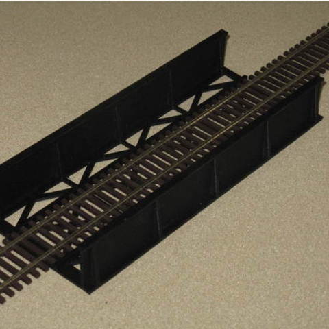ho scale straight bridge 75 inches game 3D print model - Mito3D