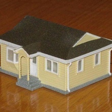 ho escala inquilinos casa arquitectura edificios estructuras 3d print model - Mito3D