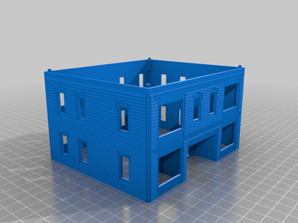 ho Rahmen Mietshaus Gebäude Strukturen 3d print model - Mito3D
