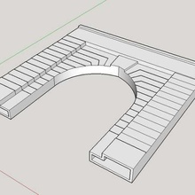 scala ho tunnel portale - 5 vari di fantasia ferrovia modello scenario del hobby 3d print model - Mito3D