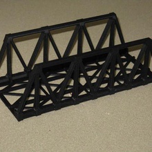 ho escala warren ponte de fardo 75 polegadas arquitetura estruturas edifícios 3d print model - Mito3D