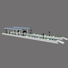 ho station platforms train electrical building model making decor diorama 3d print model - Mito3D