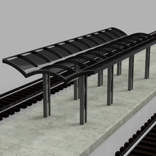 ho marciapiedi di stazione architettura diorama ritmo modelism ferroviaria rc gateway ponte accessori pontili la azioni sciopero sncf 3d print model - Mito3D