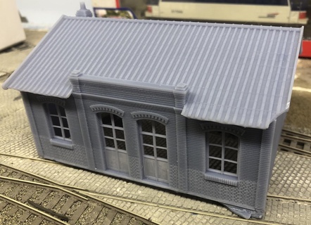 ho station train trainho model making model railroading station 1 87  3d print model - Mito3D