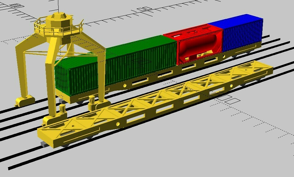 ho tren manzara Aksesuarlar oyuncak oyun 3D print model - Mito3D