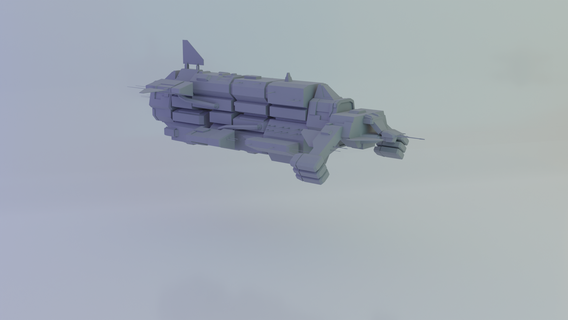 hoarder eve eveonline ship ore spaceship game 3dprint mmo transport vehicle miniatures vehicles 3d print model - Mito3D