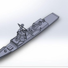 hobart corazzata architettura nave guerra Inghilterra Elisabetta mini 3d Uniti d'America nato arte rc modello stampa attrezzo creatore gioco giocattolo 3d print model - Mito3D