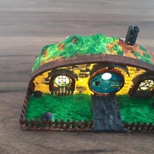 hobbit house the hours art toys toy bilbo baggins yüzüklerin efendisi 3d print model - Mito3D