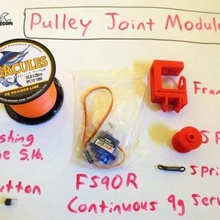 passatempo servo puleggia modulo minuscolo cnc collezione gadget pesca corda stelo robotica 3d print model - Mito3D