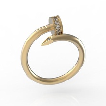 cloutées anneau de pierres précieuses bijoux joyau la mode diamant brillant les anneaux pierre gem le platine mariage l'engagement d'argent l'anneau imprimable livre sterling luxe conception or 3d print model - Mito3D