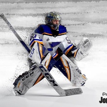 hockey goalie jordan binnington model texture goaltender sport figurine 3d print model - Mito3D