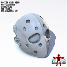 hockey mask head motu compatible game motuo masters universe he-man heman rbl3d actionfigure fivepointfive splatterhouse jason 3d print model - Mito3D