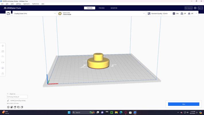 hockey bastone gioco 3d print model - Mito3D