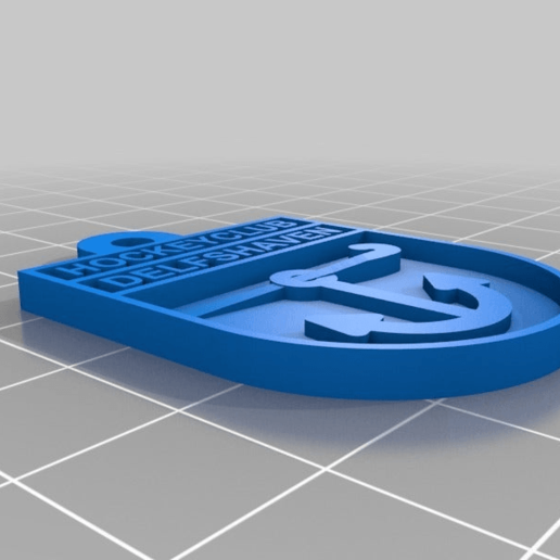 hockeyclub delfshaven rotterdam logo art signs logos hockey 3D print model - Mito3D