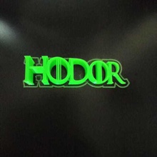 hodor door stop inspired game thrones text home back stopdoor stopgame holderwedge got doorstop 3d print model - Mito3D