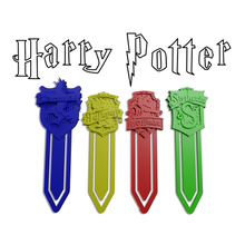 Hogwart casas marcadores Harry alfarero marcador hufflepuff ravenclaw slytherin gryffindor 3d print model - Mito3D