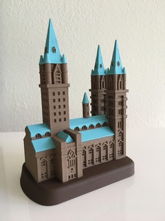 Hogwarts kale Doğu kanat Bölüm 1 mimari bina Ortaçağa ait İskoçya arazi kule sihirbaz büyü minyatür Harry çömlekçi masaüstü Catan dönüm noktası torre mini dünya Britanya miniworld3d 3d print model - Mito3D