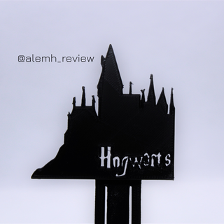 hogwarts castle bookmark book books harrypotter hogwarts castle 93 4 harry bookmark libro segnalibro marker page signet house home design stylized stilizzato moon chat  3d print model - Mito3D
