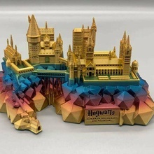 hogwarts castle harry potter architecture art building craft replica landmark collection 3d print model - Mito3D