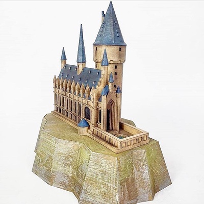 hogwarts schloss lampe architektur magier magie miniatur harry töpfer rudern potter 3d print model - Mito3D