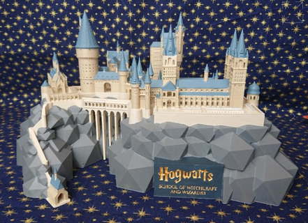 hogwarts castillo hechicería Harry alfarero 3d print model - Mito3D