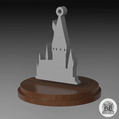 hogwarts cazibe çember asılı sanat harry çömlekçi sihirbazlık dünya büyülü takı kale fantezi büyü eşya potterhead koleksiyon moda biblo geek hayran okul ruh 3d print model - Mito3D