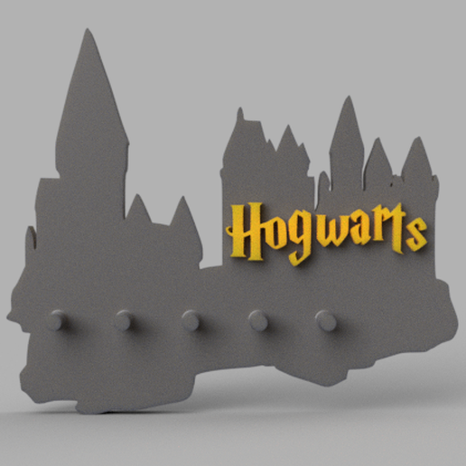 poudlard clé titulaire soutien hp Harry Potter harry potier portail maison 3D print model - Mito3D
