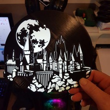 hogwarts lámpara alfarero castillo Harry divertido LED fácil impresión 3d print model - Mito3D
