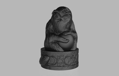 hogwarts legacy demiguise statue handles wand harry potter 3dprint resin fdm wizard witch magic stl obj wands masks demiguisestatue 3d print model - Mito3D