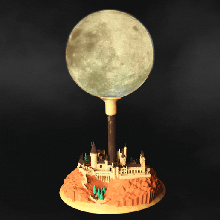 Hogwarts Mond Lampe Stand 3d print model - Mito3D