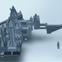 hogwarts school architecture buildings structures harry potter 3d print model - Mito3D