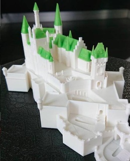 Hohenzollern kale Almanya gizli Kutu mimari bina arazi kule minyatür Almanca Saray dönüm noktası Deutschland Castillo mini dünya miniworld3d Schloss 3d print model - Mito3D
