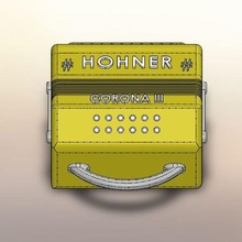 hohner Corona 3 Akkordeon Schlüssel Kette Gadget Ring gabanelli Bass Musik Musical Gruppe Tastaturen 3d print model - Mito3D