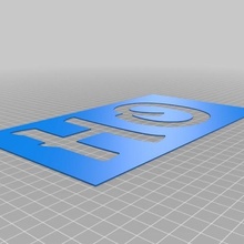 hoho plantillas Arte personalizado señales logos 3d print model - Mito3D