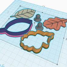 hoja - leaf cookie cut various 3d print model - Mito3D