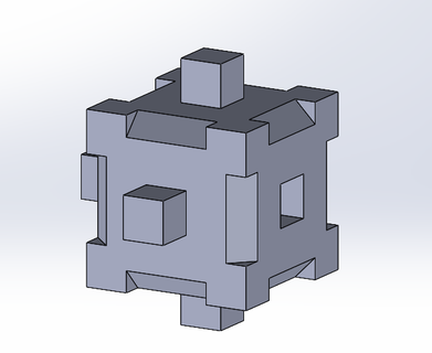holcube part b cube box calibration puzzle 3d 3d print model - Mito3D