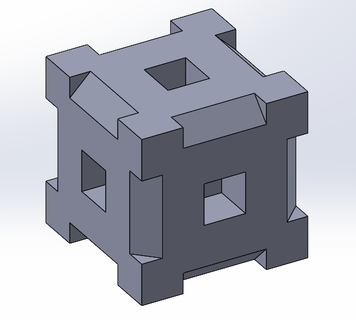holcube Bölüm kalibrasyon Kutu teknoloji 3d print model - Mito3D